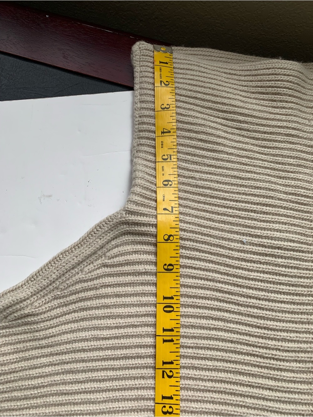 Ann Taylor Merino Wool Cashmere Blend Ribbed Cowl Neck Sweater M - Picture 9 of 14